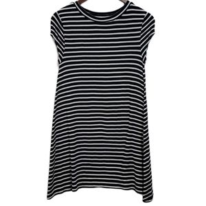 Billabong Navy Blue and White Striped Dres…